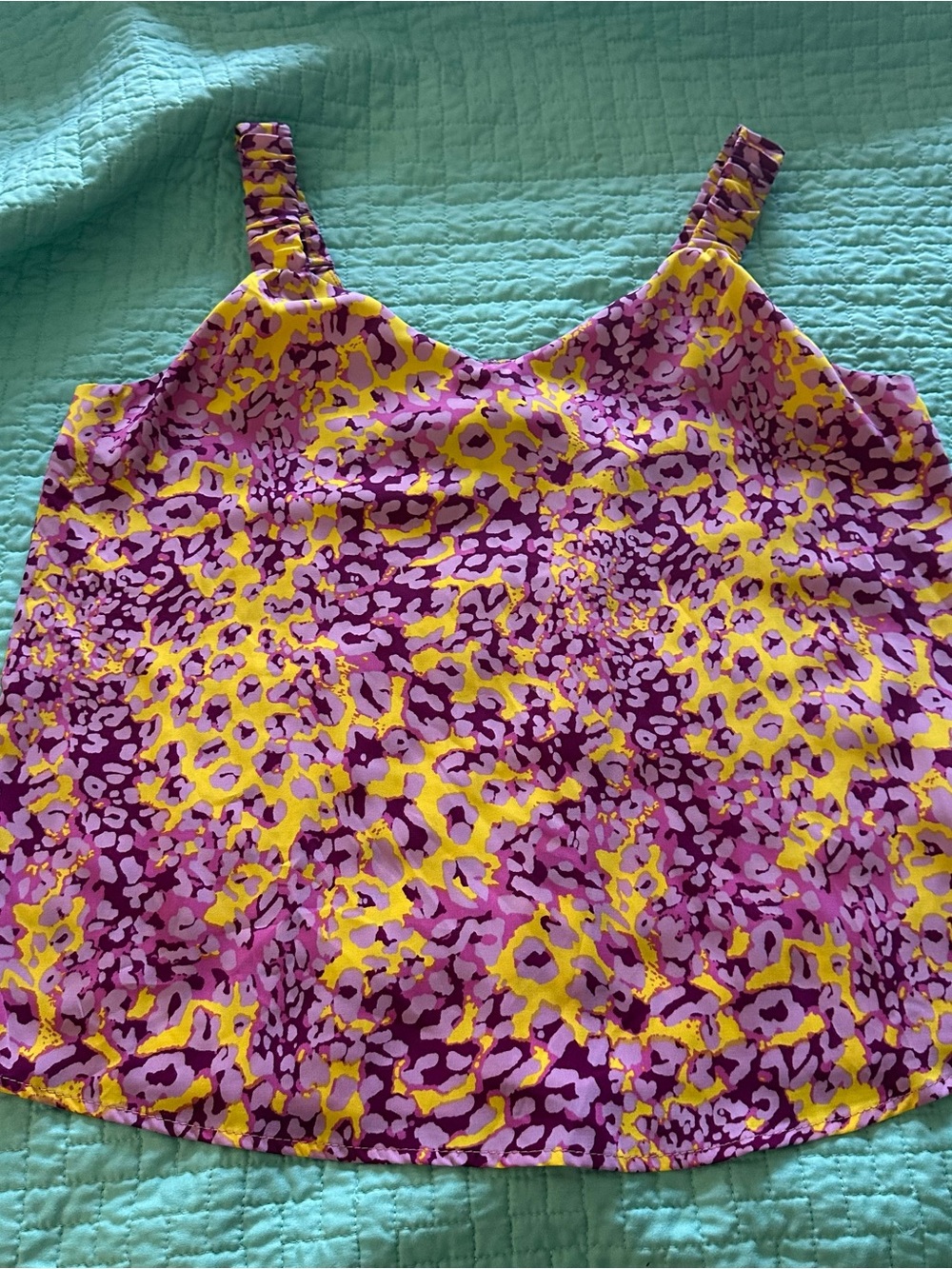 Periwinkle Collection Purple & Yellow Print Cami
